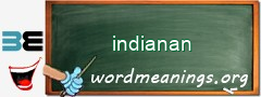 WordMeaning blackboard for indianan